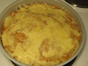 Запеканка из красной чечевицы